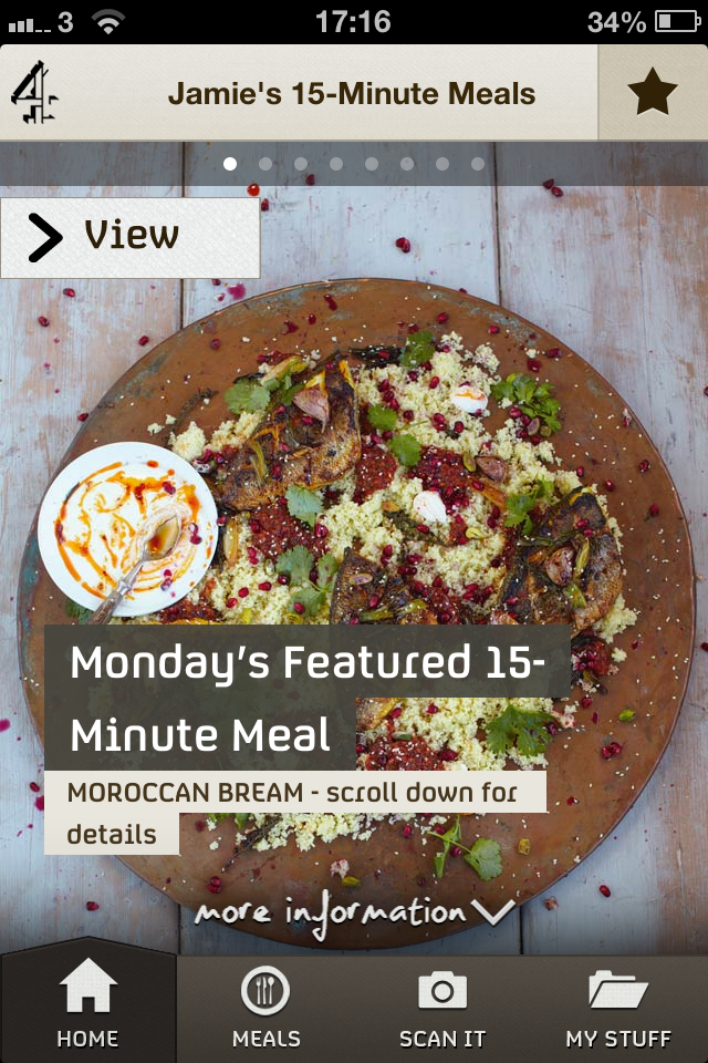 DESIGN CONTEXT JAMIE OLIVER 15 minute meal app